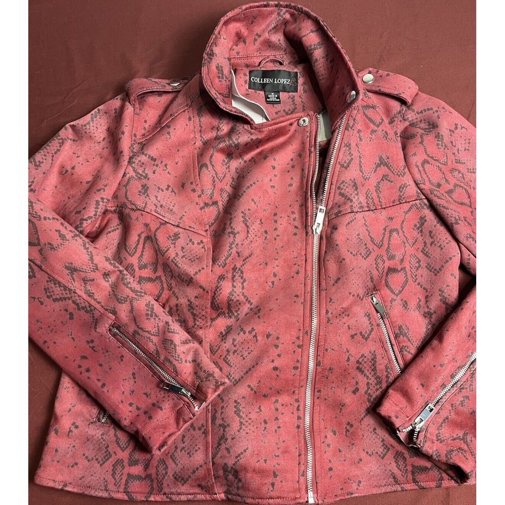 colleen lopez Women's jacket ruby red (M) - Picture 2 of 7